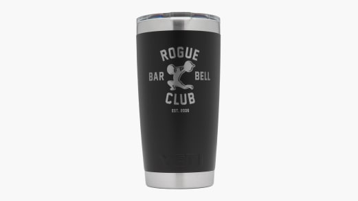 YETI Rambler - 20oz Duracoat - Black - Rogue Barbell Club | Rogue